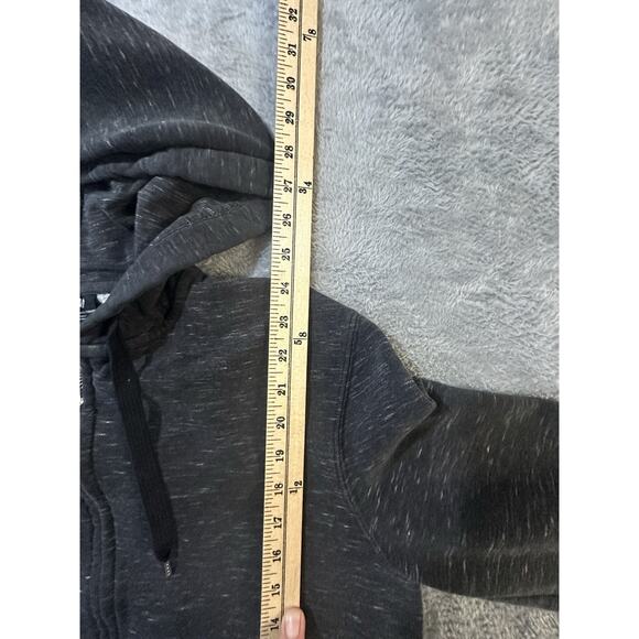 H&M Men’s Small Hoodie Sweatshirt Zip Up Dark Gray Regular Fit Fleece Lined - Picture 8 of 8